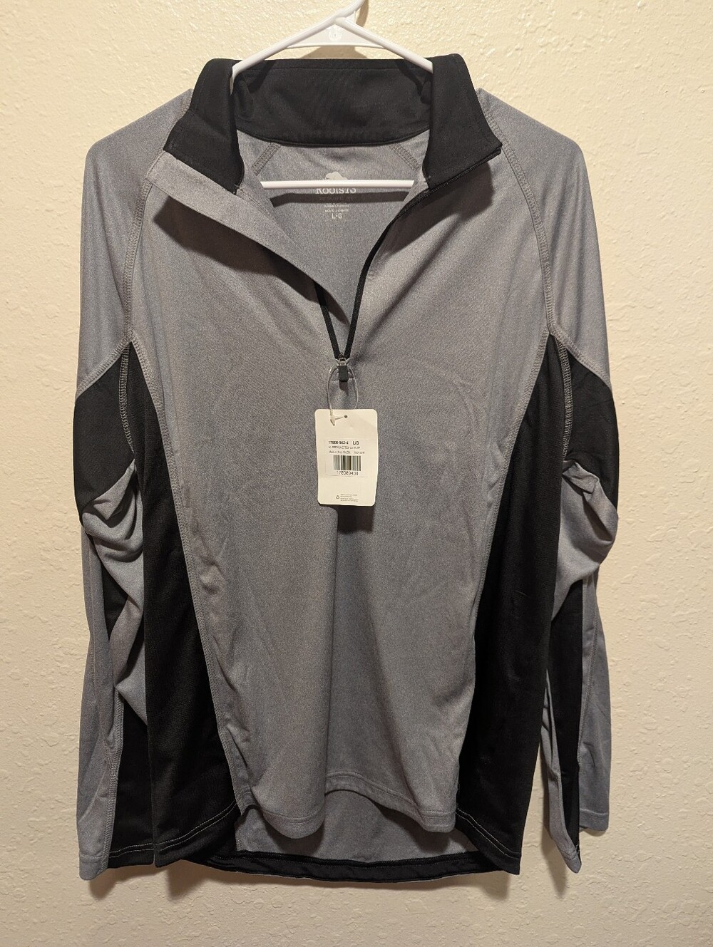 Roots73 Ford Logo Pullover Jacket Mens L Gray Quarter Zip Gray Cars New With Tag